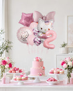 Hello Kitty Pink Number Balloon Set