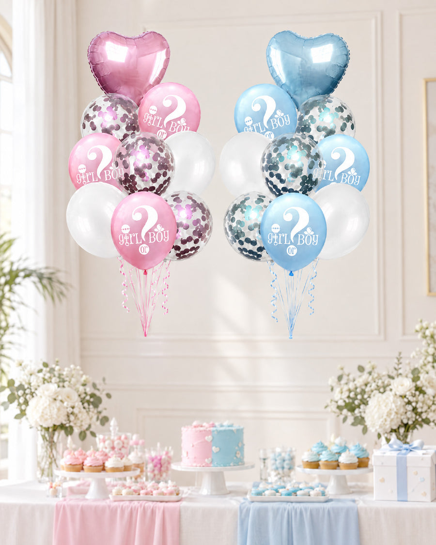 Girl or Boy Gender Reveal Balloon Set