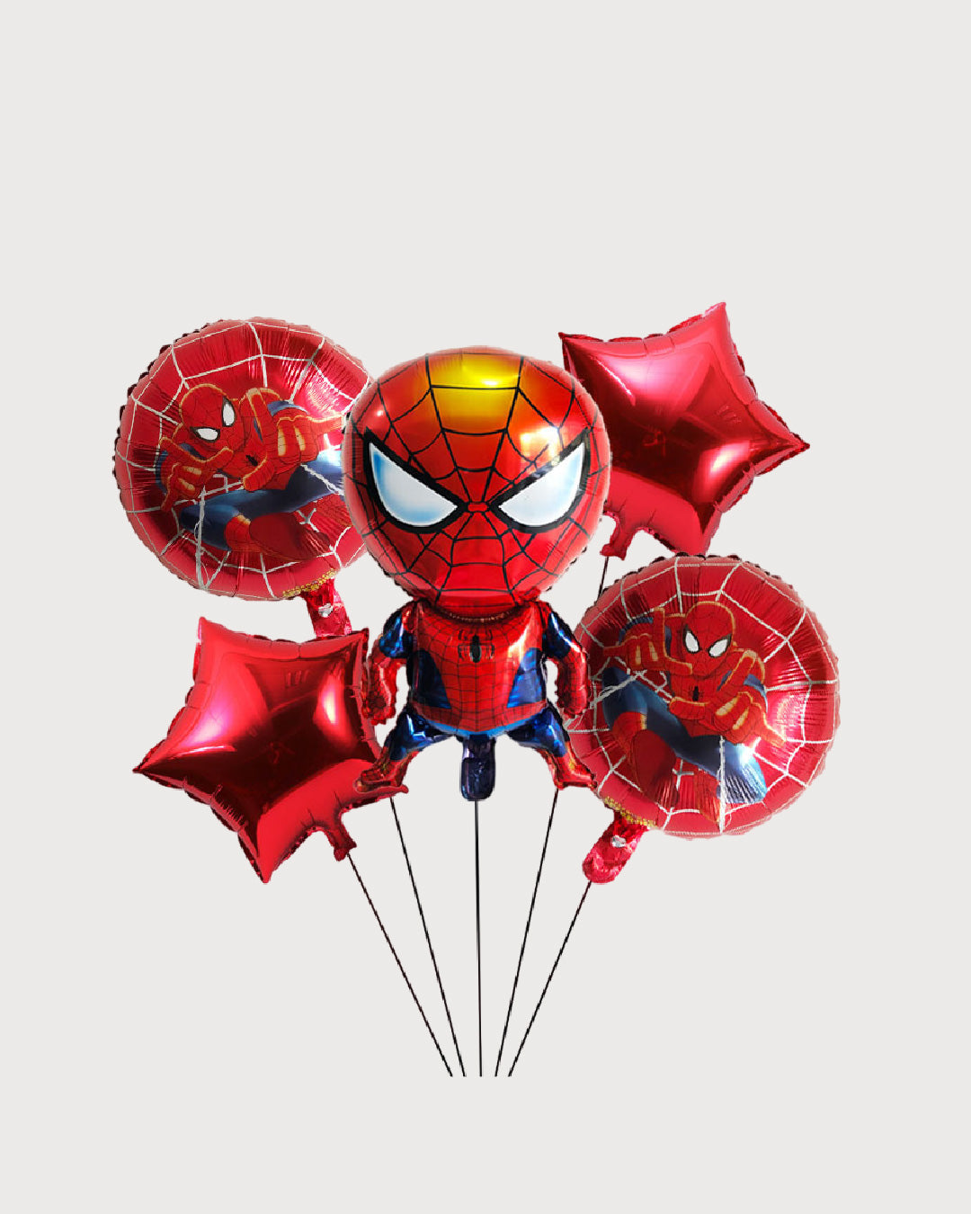 Spider-Man Red Foil Balloon Bouquet