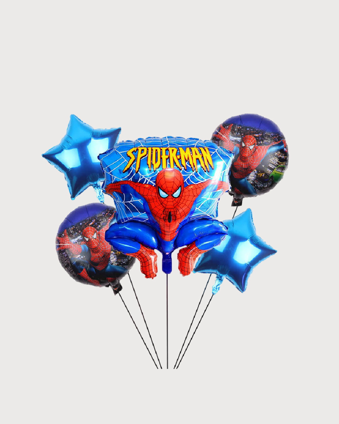 Spider-Man Blue Foil Balloon Bouquet
