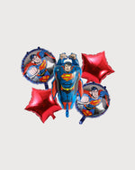 Superman Red Star Balloon Bouquet