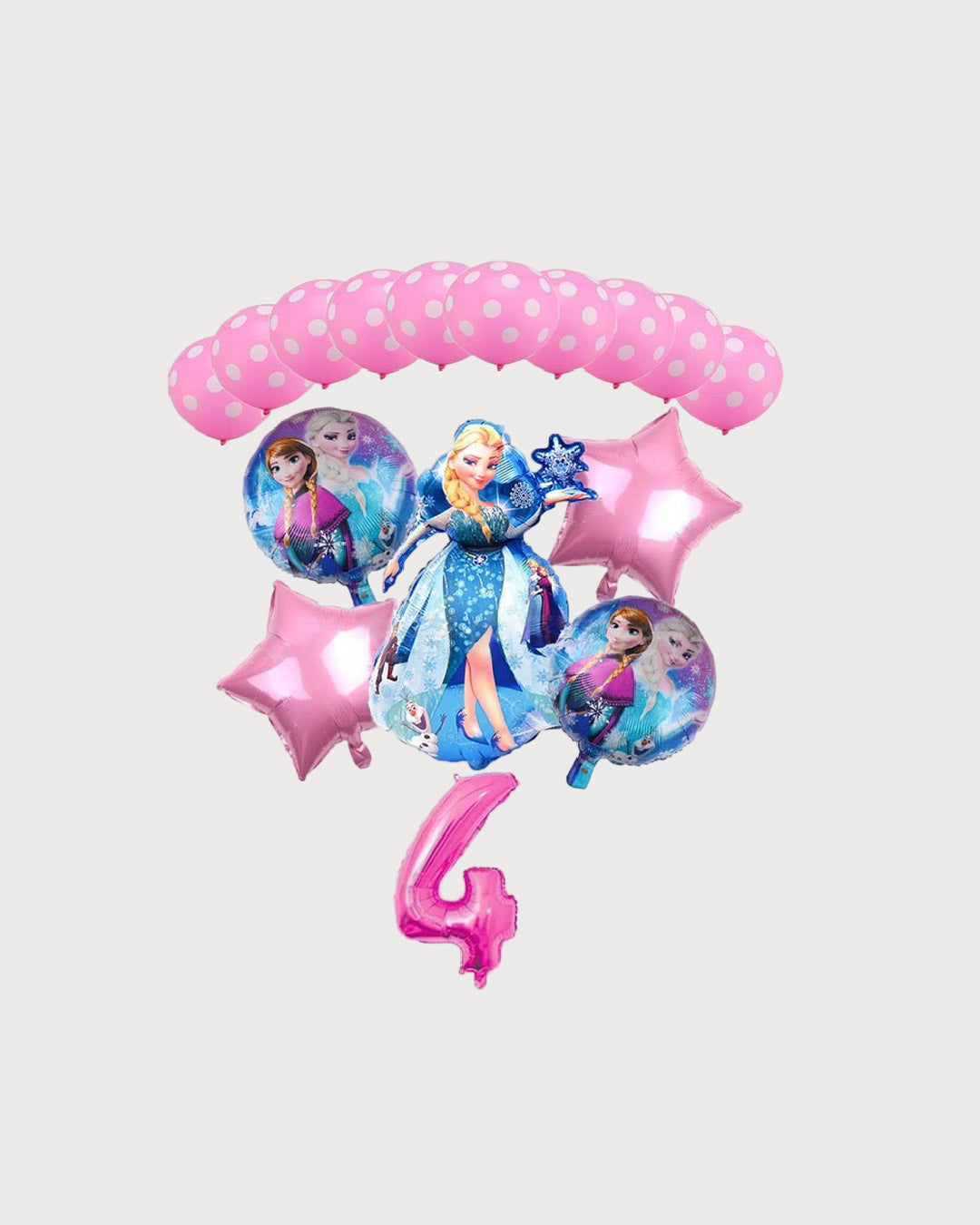 Frozen Elsa Pink Number Balloon Set