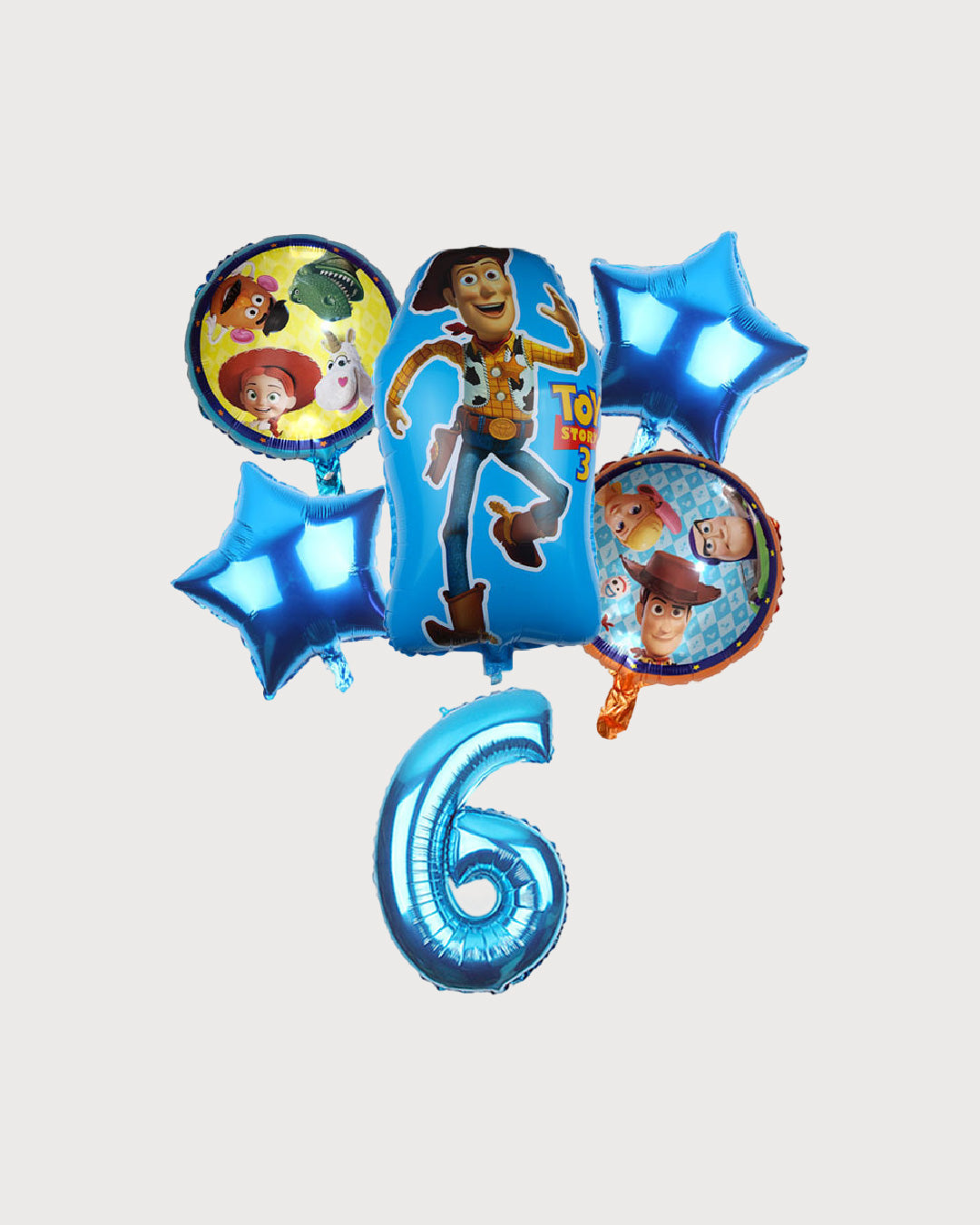 Toy Story Woody Blue Number Balloon Set