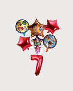 Toy Story Woody Red Number Balloon Set