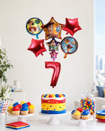 Toy Story Woody Red Number Balloon Set
