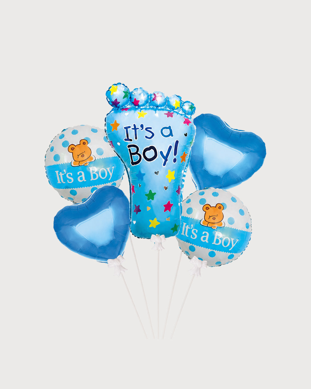 It's a Boy Baby Foot Balloon Bouquet