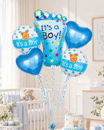 It's a Boy Baby Foot Balloon Bouquet