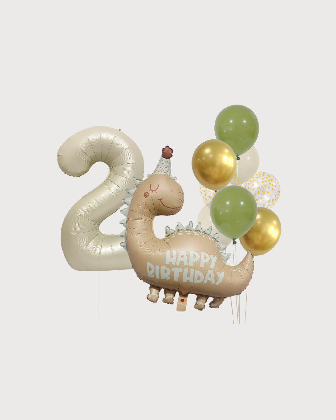 Dinosaur Birthday Number Balloon Set