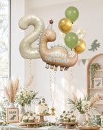 Dinosaur Birthday Number Balloon Set