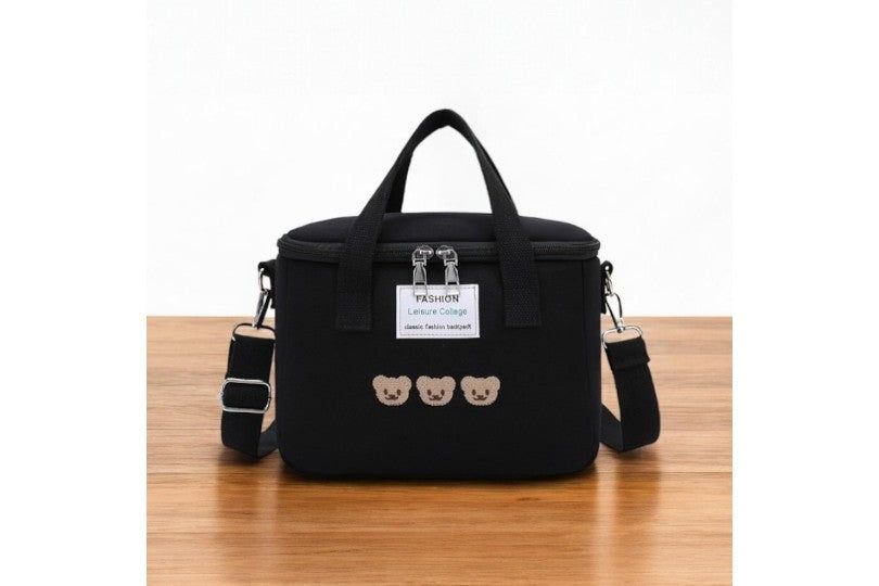 Large-Capacity, Multi-Functional, Thermal Insulation Lunch Bag Black