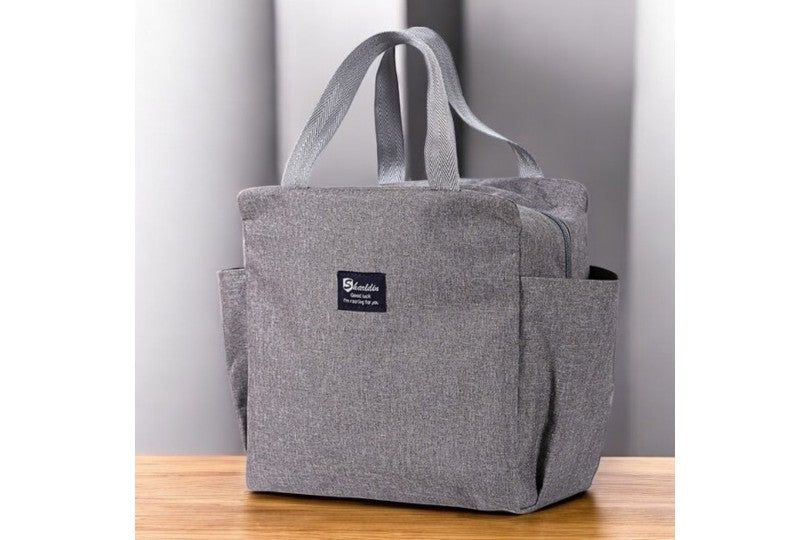 Large Capacity Thermal Insulation Lunch Bag With 2 Pockets