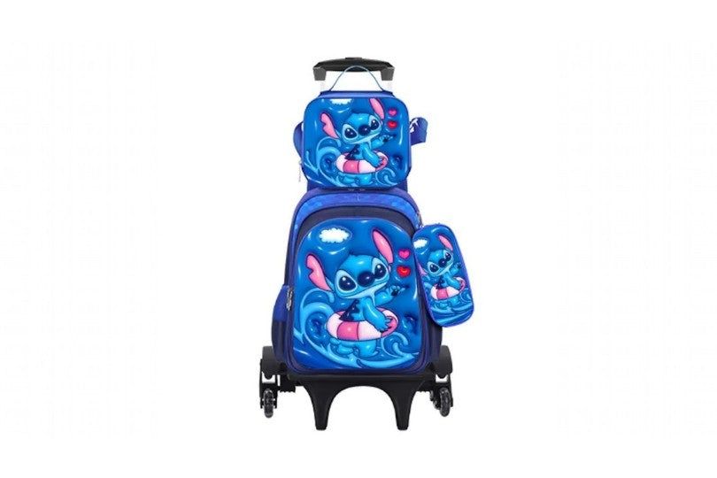 Student Backpack With Pull Rod