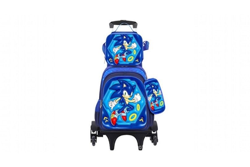 Sonic Student Backpack With Pull Rod