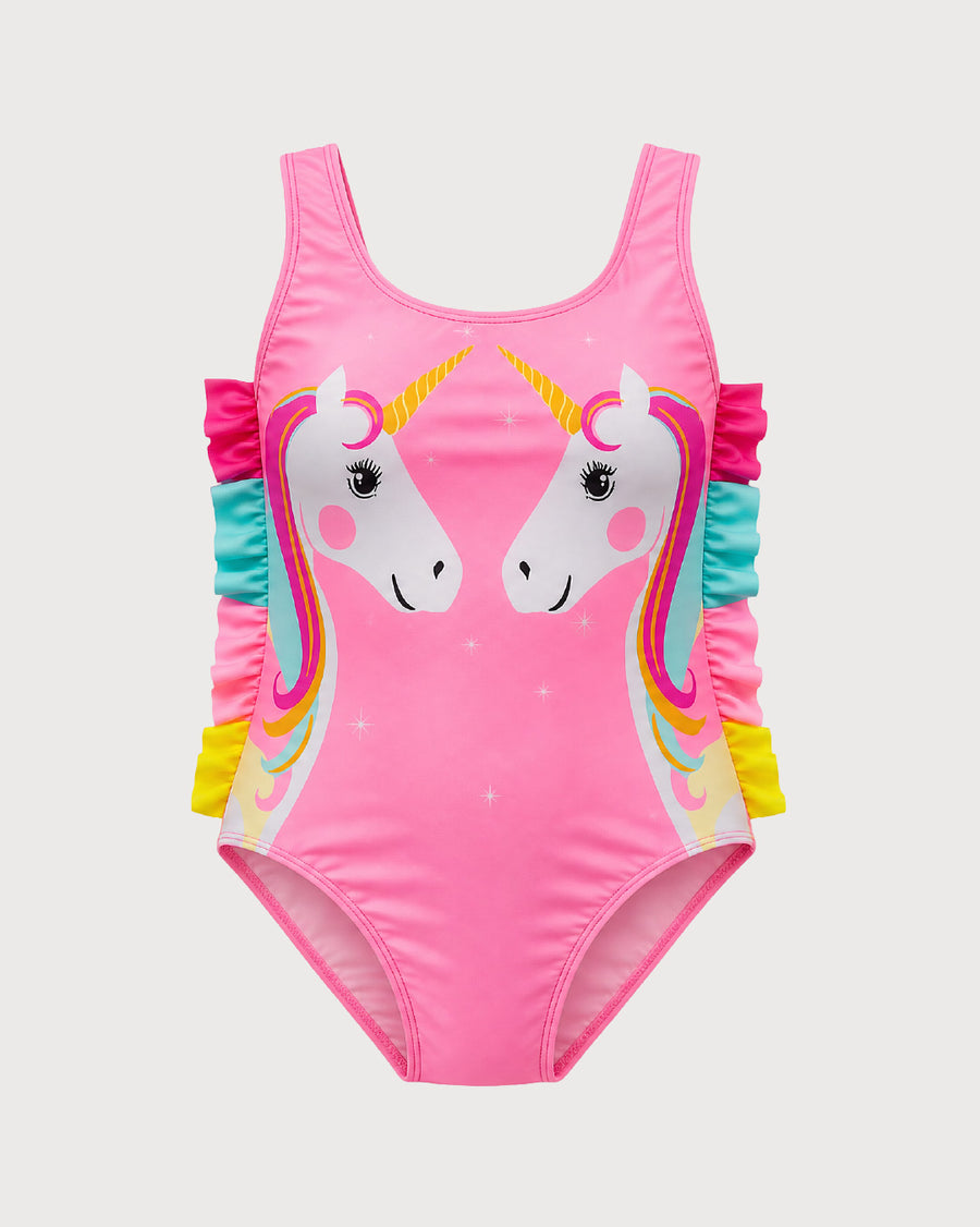 Kid’s Girls Unicorn One-Piece Swimsuit, Swimwear, Swimming Clothes