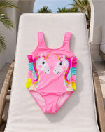Kid’s Girls Unicorn One-Piece Swimsuit, Swimwear, Swimming Clothes