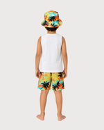 Kid’s Boys 3-Piece Summer Outfit Set with Bucket Hat