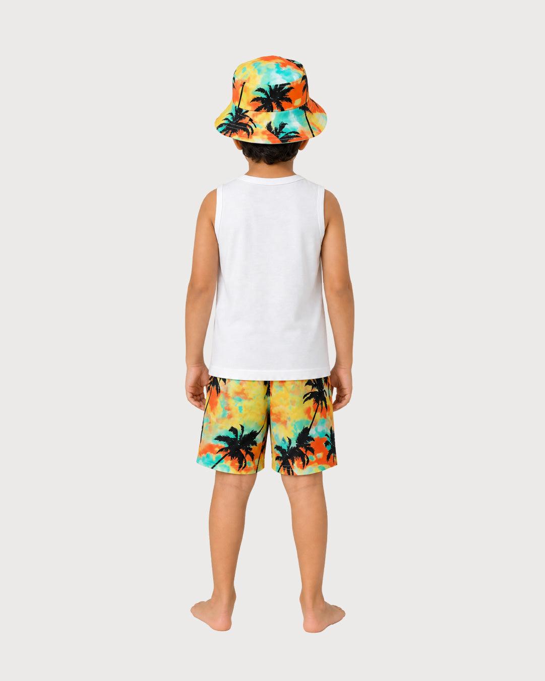 Kid’s Boys 3-Piece Summer Outfit Set with Bucket Hat