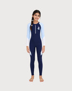 Kid’s Girls Full-Length Long-Sleeve Swimsuit, Swimwear, Swimming Clothes