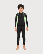 Kid’s Boys 2-Piece Long-Sleeve Swimsuit Set, Swimwear, Swimming Clothes