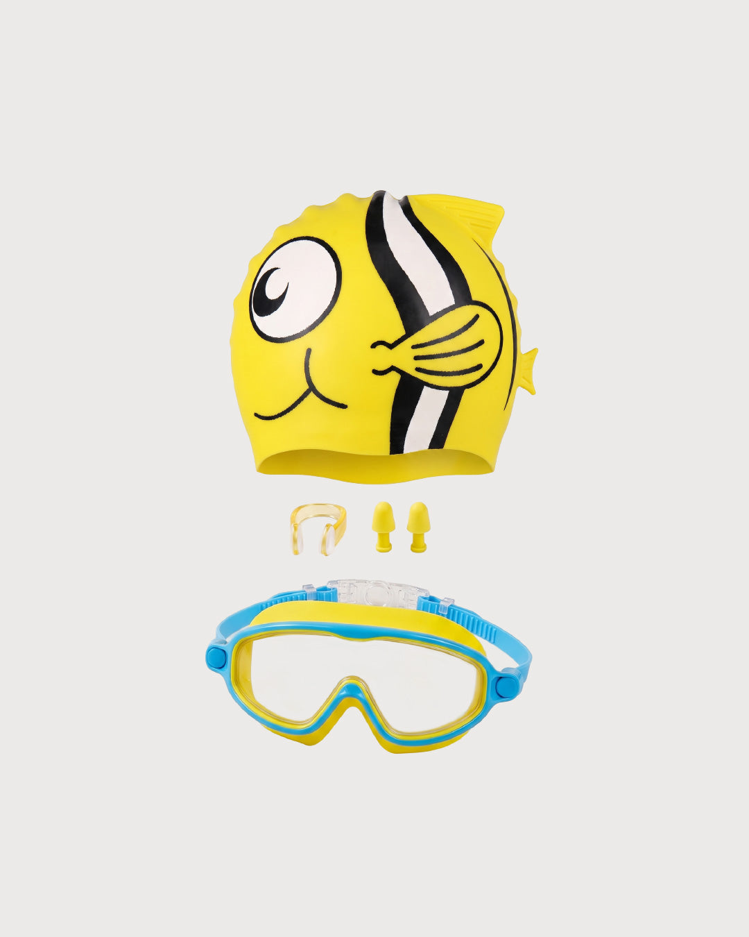 Kids’ 5-Piece Swimming Goggles and Swim Cap Set
