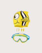 Kids’ 5-Piece Swimming Goggles and Swim Cap Set