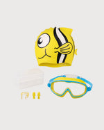 Kids’ 5-Piece Swimming Goggles and Swim Cap Set