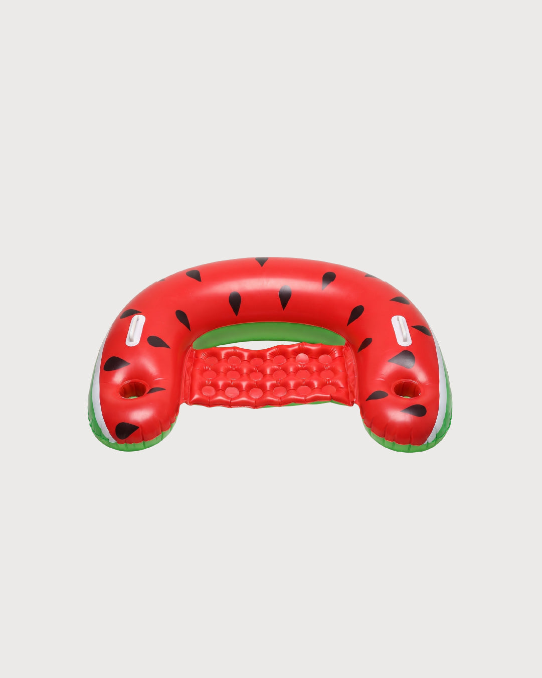 Inflatable Watermelon Pool Lounger with Cup Holders