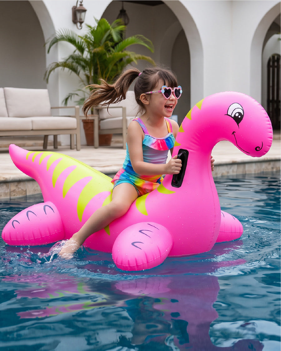 Kids Inflatable Dinosaur Ride-On Swim Float