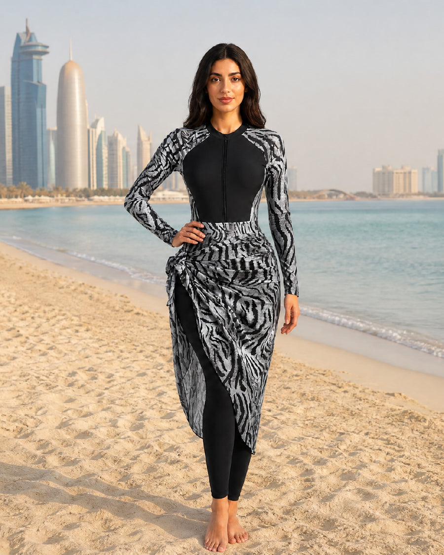 Women’s Modest Burkini Swimsuit, Swimwear, Swimming Clothes
