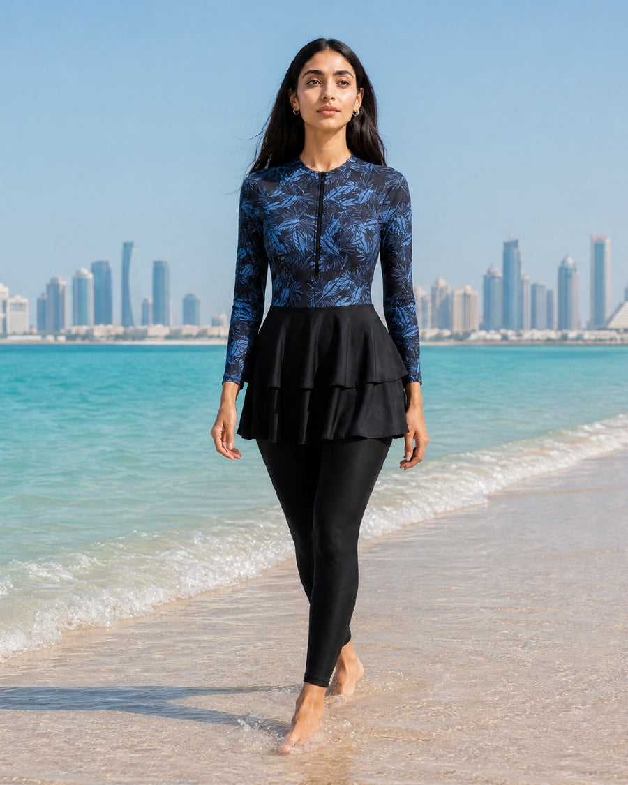 Women’s Modest Burkini Swimsuit, Swimwear, Swimming Clothes