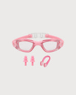 Swimming Goggles Set with Nose Clip, Ear Plugs and Storage Case