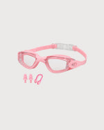 Swimming Goggles Set with Nose Clip, Ear Plugs and Storage Case