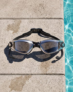 Swimming Goggles Set with Nose Clip and Ear Plugs