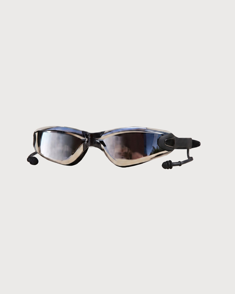 Swimming Goggles Set with Nose Clip and Ear Plugs