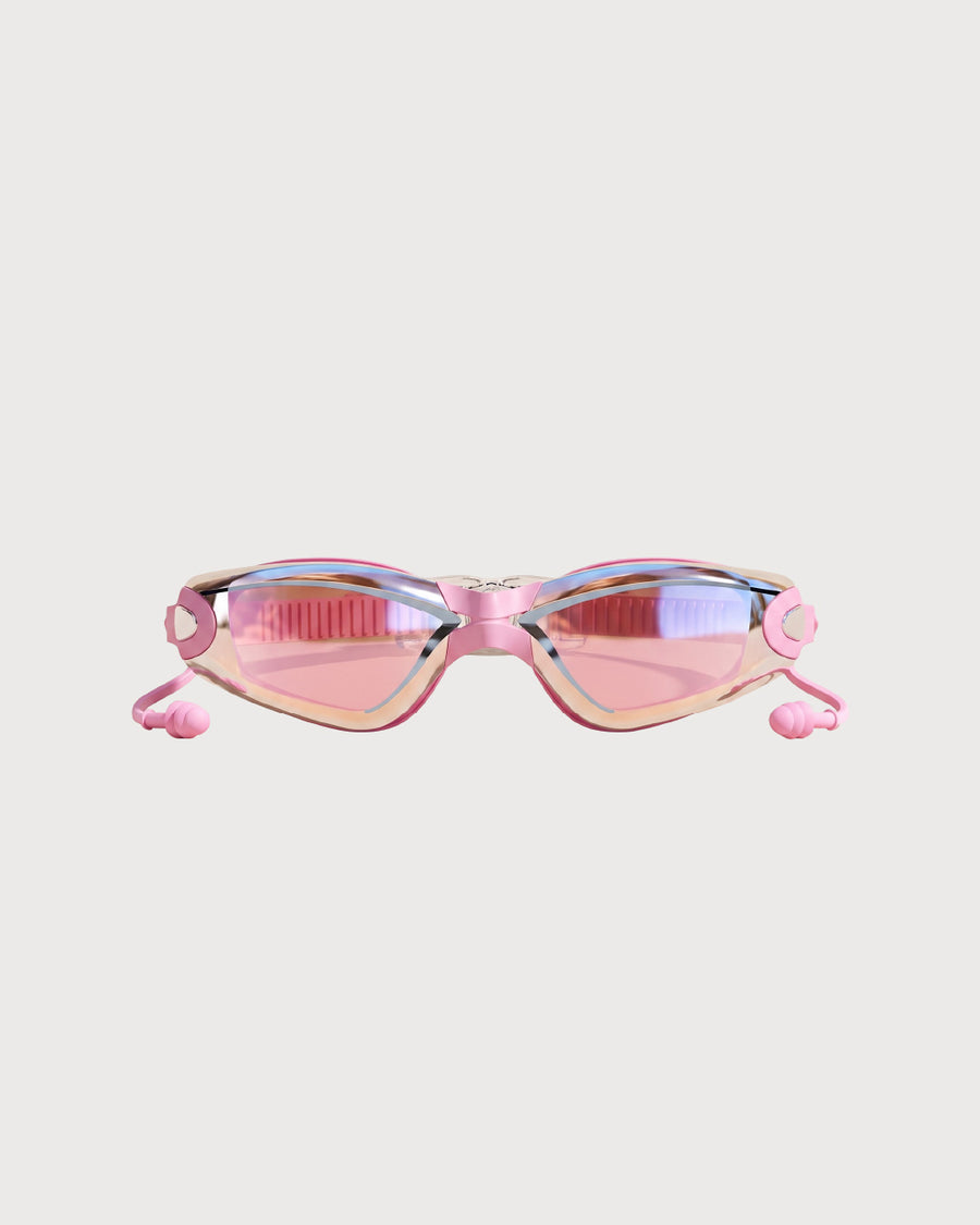 Swimming Goggles Set with Nose Clip and Ear Plugs