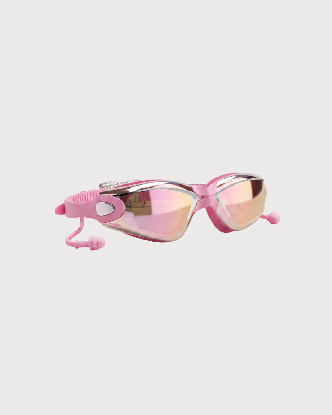 Swimming Goggles Set with Nose Clip and Ear Plugs