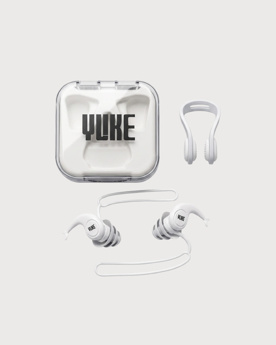 Swimming Earplugs and Nose Clip Set with Storage Case