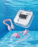 Swimming Earplugs and Nose Clip Set with Storage Case