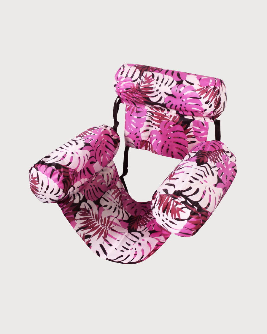 Inflatable Pool Float with Foldable Backrest