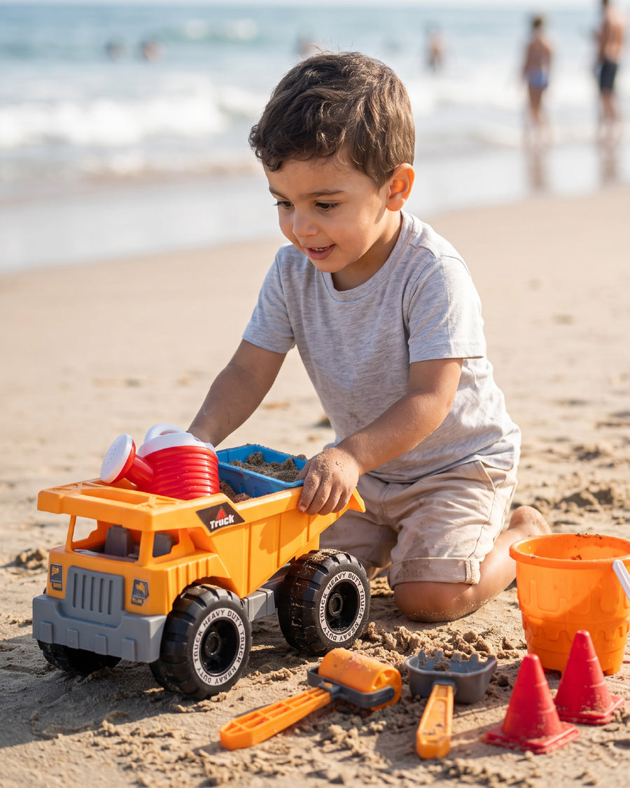 Kids’ Beach Sand Toy Set with Dump Truck
