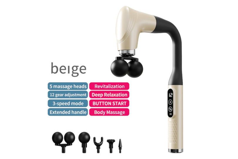 Electric Body Massage Gun With 5 Heads