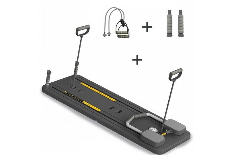 Multi-Function Home Fitness Board With Resistance Bands, 3Pcs Set