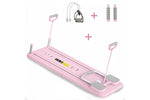 Multi-Function Home Fitness Board With Resistance Bands, 3Pcs Set - Pink