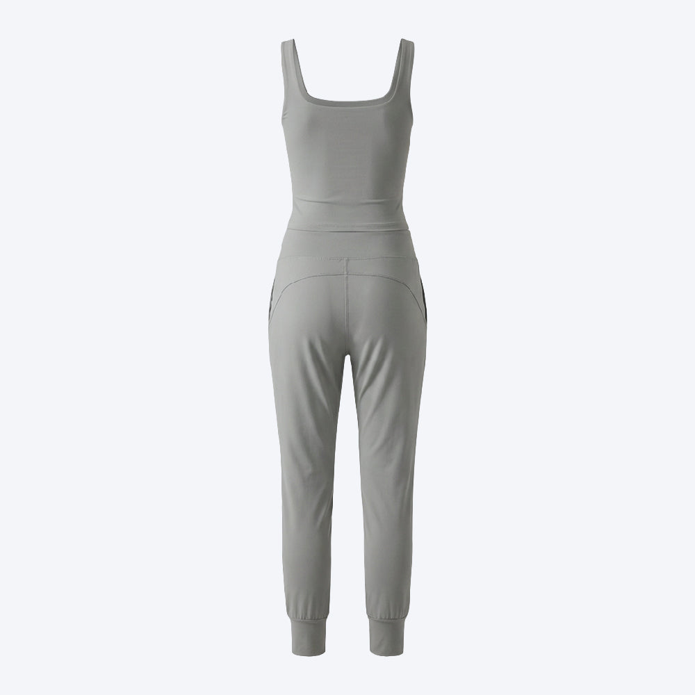 Sleeveless Sports Top & Jogger Pants Set