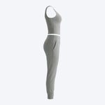 Sleeveless Sports Top & Jogger Pants Set