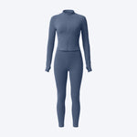Zip-Up Sports Jacket & Leggings Set