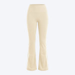 Women Flared Leggings with Side Stripes