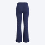 Women Flared Leggings with Side Stripes