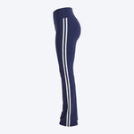 Women Flared Leggings with Side Stripes