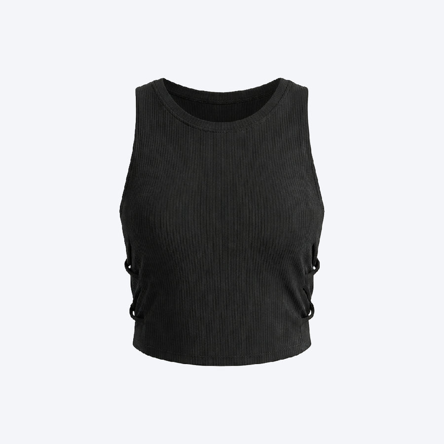 Women Sleeveless Sports Crop Top